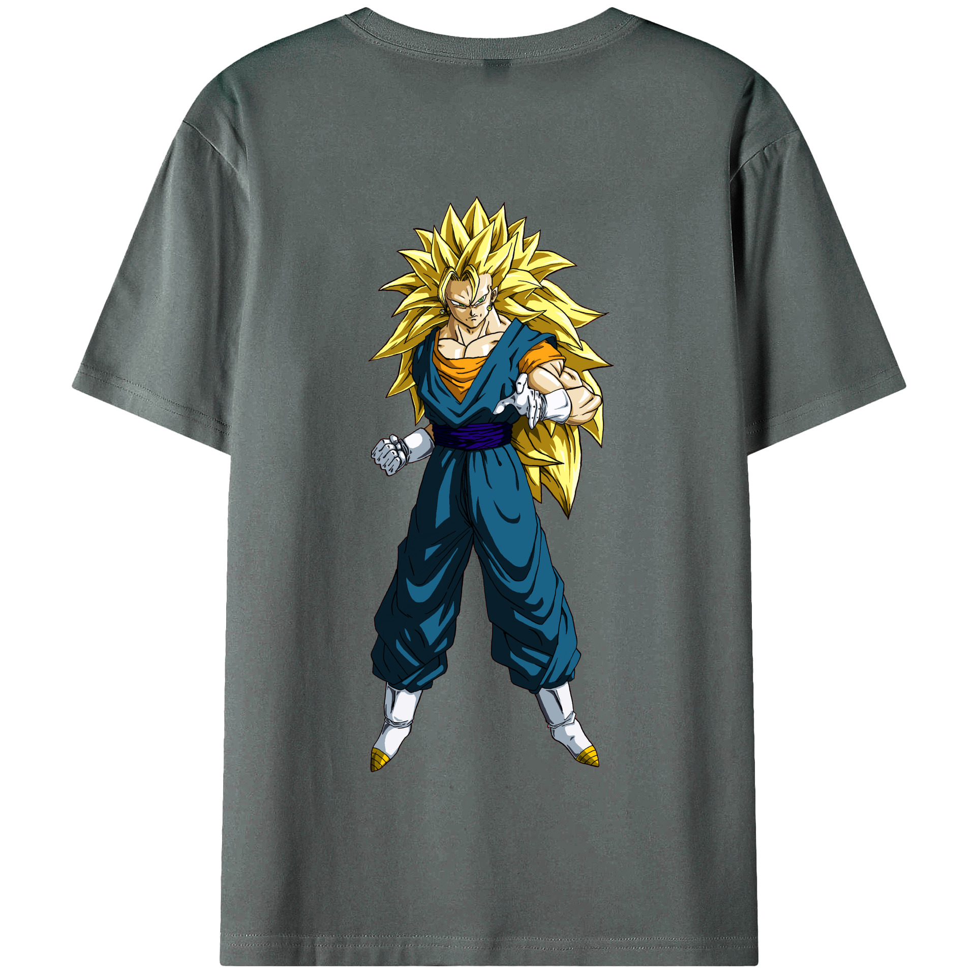 （画像用） ドラゴンボール ベジット DRAGON BALL Vegetto 綿100％半袖Tシャツ（背面プリント）